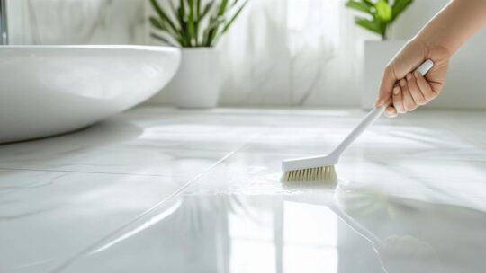 Solutions naturelles et efficaces pour nettoyer les joints de carrelage dans votre salle de bain